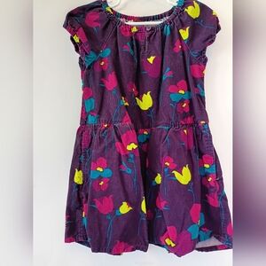 Floral Kids Dress - Purple, Pink, Yellow
